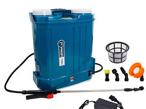 Мощный аккумуляторный опрыскиватель PROFI-TEC PS1610 : с АКБ 12V 8Ah, бак 16л (005970)