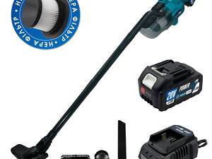 Мощный аккумуляторный пылесос PROFI-TEC PHV200BL POWERLine: с АКБ 2шт-20V 4.0 Ah, 8 бар, бак 600 мл