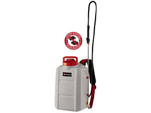 Мощный аккумуляторный садовый опрыскиватель высокого давления Einhell GE-WS 18/15 : без АКБ, давление 4.5 бар