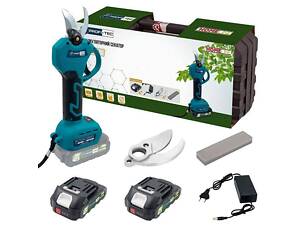 Потужний акумуляторний секатор PROFI-TEC HES20BL HomeLine: з АКБ 2шт-20V 2.0 Аh+ЗП, діаметр різу 30 / 45 мм