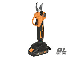 Потужний акумуляторний секатор TEX.AC ТАОЕ-PS25 : з АКБ 20V 2.0 Аh+ЗП, діаметр різу 25 мм