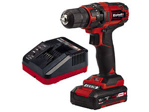 Мощный аккумуляторный шуруповерт Einhell TC-CD 18/35 Li (1x1,5 Ah) : 35 Нм шуруповерт