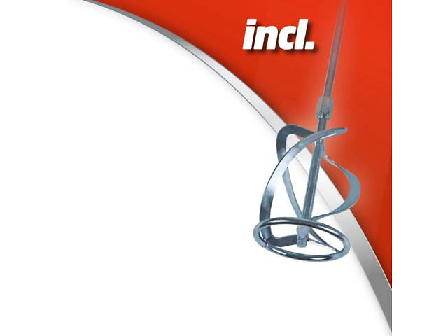 Потужний електричний міксер-мішалка Einhell TE-MX 1600-2 CE : 1600 Вт, 750 об/хв, міксер M14/133 мм 4258555 - Фото 7