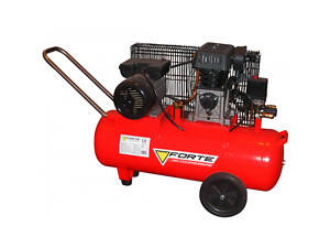 Потужний компресор Forte ZA 65-100 : 2200 Вт, 8 бар, 335 л/хв, 100 л, 940 об/хв, вага 73 кг