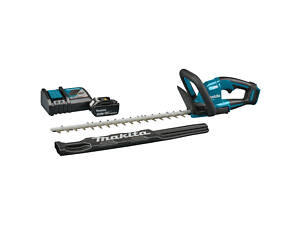Мощный кусторез аккумуляторный Makita DUH506RF: с АКБ 18 V 3.0 Ah, длина лезвия 50 см