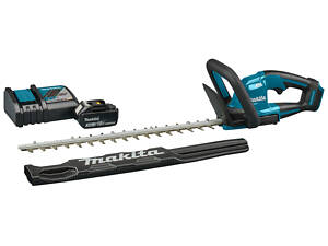 Мощный кусторез аккумуляторный Makita DUH506RF: с АКБ 18 V 3.0 Ah, длина лезвия 50 см