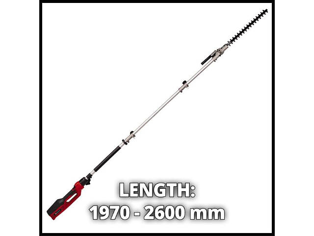 Мощный кусторез телескопический Einhell GC-HH 9046: 900 Вт, длина шины/ножа 46 см / 41,2 см (3403880) - Фото 4