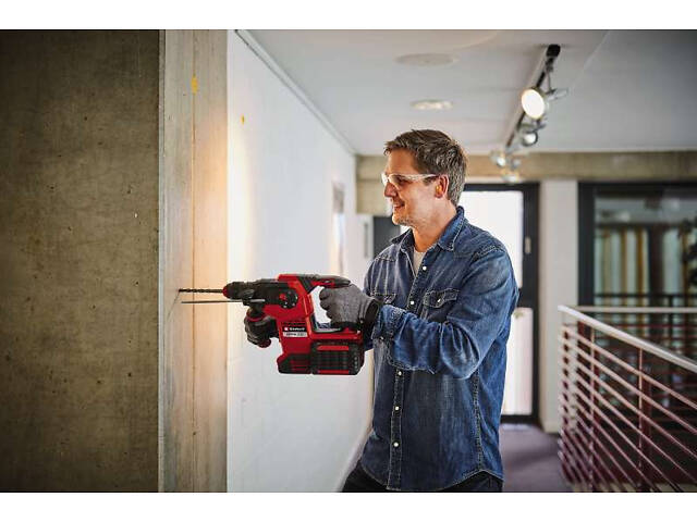 Потужний перфоратор Einhell HEROCCO 36/28-Solo : з АКБ, 18Vx2 (36V) 4.0Ah , 1100 об/хв, частота удару за хв. 5300/3.2 Дж - Фото 10