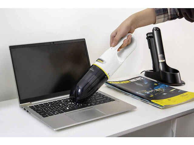 Мощный ручной пылесос аккумуляторный Karcher CVH 2 Premium: с АКБ 7.2V 2.0 Ah, бак 0.15 л - Фото 8