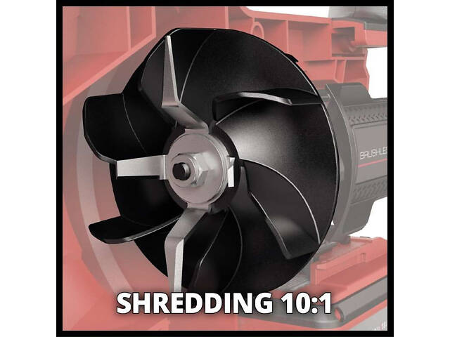 Потужний садовий пилосос акумуляторний Einhell VENTURRO 18/210 : з АКБ 18V 2.5Ah, потужність всмоктування 500 м3/г (8,3 м3/хв) - Фото 4