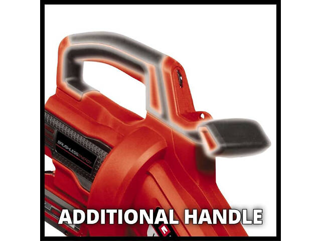 Потужний садовий пилосос акумуляторний Einhell VENTURRO 18/210 : з АКБ 18V 2.5Ah, потужність всмоктування 500 м3/г (8,3 м3/хв) - Фото 7