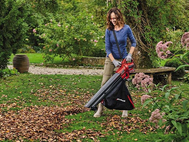 Потужний садовий пилосос акумуляторний Einhell VENTURRO 18/210 : з АКБ 18V 2.5Ah, потужність всмоктування 500 м3/г (8,3 м3/хв) - Фото 9