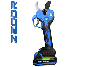 Потужний секатор акумуляторний Zegor ESAX-21BL-40 (1акум.21В 2Аг/зарядний)