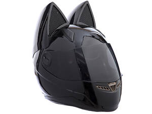 Мото кото шлем с ушками SP-Sport MS-1650 XL Черный