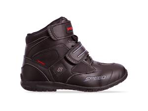 Мотоботы короткие M-4554 р-р 44 Черный PT1414