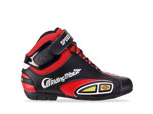 Мотоботы короткие SPEED BIKERS A016 45 Черный-красный