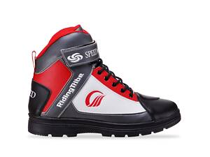 Мотоботы короткие SPEED BIKERS A018 42 Черный-красный