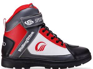 Мотоботы короткие SPEED BIKERS A018 42 Черный-красный