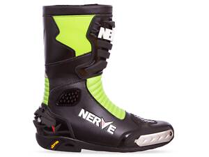 Мотоботы спортивные NERVE MS-0738-G 45 Черно-салатовый