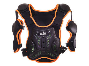 Моточерепаха мотозащита детская SP-Sport RB4 S Черный-Оранжевый