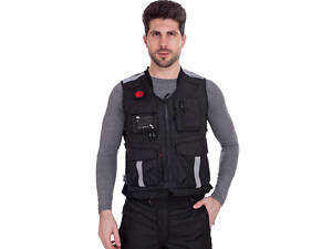 Мотожилет текстильный с защитой торса Scoyco JK116 3XL Черный