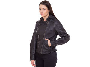 Мотокуртка кожаная с защитой NERVE 17007 L(46-48) Черный