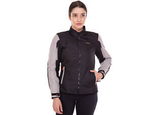 Мотокуртка с защитой женская NERVE 653-1 S (36) Черный-серый