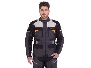 Мотокуртка с защитой NERVE 3910 XL(48-50) Черный-серый