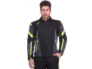 Мотокуртка с защитой SCOYCO JK142 2XL(50-52) Черный-салатовый