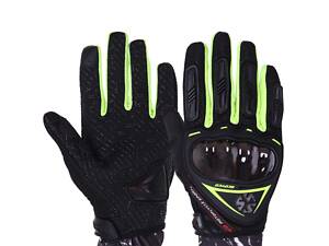 Мотоперчатки SCOYCO MC44 M Чорний-салатовий