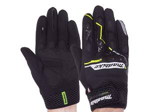 Мотоперчатки зимові MADBIKE MAD-62 L Чорний-Салатовий