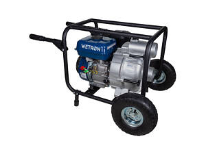 Мотопомпа 7.5 к.с. Hmax 26м Qmax 60м³/год (4-тактний) для брудної води WM80W WETRON (772557)