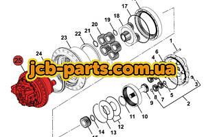 Мотор ходу в зборі на екскаватор JCB JS 220, 240, 260 332/H3935 для гусеничного екскаватора JCB