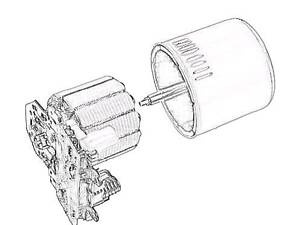 Мотор насоса ЭГУР Renault Trafic 14-, Fiat Talento 16-21, Opel Vivaro 14-19 RE307MOTOR