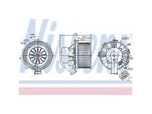 Моторчик печки (без кондиционера) VW Crafter 2006-87106 NISSENS