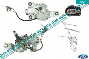 Моторчик стеклоочистителя задней двери / багажника / ляди ( электродвигатель дворника ) 97AG17K441W1A Ford / ФОРД ESCORT