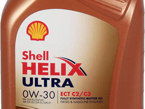 Двигун бензиновий, дизель 0W-30 (Shell) Helix Ultra ECT 2C/C3 1л. 0W-30