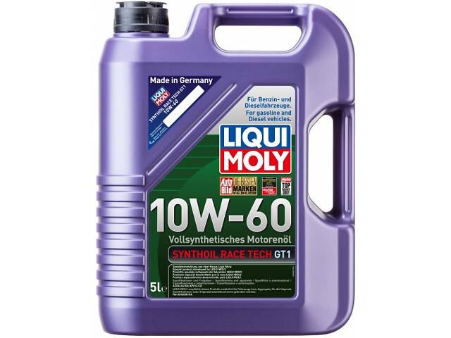 Моторна олива Liqui Moly SynthOil Race Tech GT1 10W-60, 5л