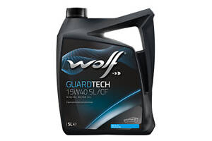 Моторне масло WOLF GUARDTECH 15W-40 SL/CF, 4л Для бензиновых и дизельных, в том числе с турбонагнетателями