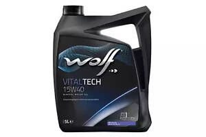 Моторне масло WOLF VITALTECH 15W-40, 5л Для всех современных дизельных двигателей, внедорожного оборудования