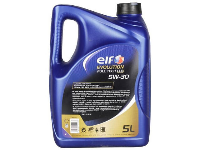 Моторне мастило ELF EVOL. FULLTECH LLX 5w30 5л - Фото 2