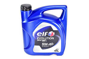 Моторное масло Elf Evolution 900 NF 5W-40 1л Для легковых и легких грузовых автомобилей 4 л