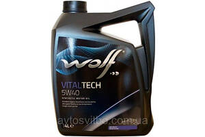 Моторное масло синтетическое Wolf VitalTech 5W-40 PI C3 4 л