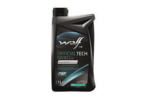 Моторное масло всесезонное WOLF OFFICIALTECH 5W-30 C4, 1л Для бензиновых и дизельных двигателей