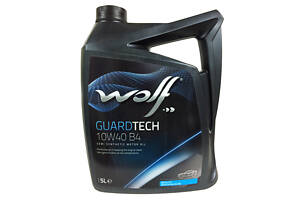 Моторное масло WOLF GUARDTECH 10W-40 B4, 5л Для бензиновых и дизельных двигателей с турбонаддувом и без