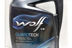 Моторное масло WOLF GUARDTECH 10W40 B4, 4л Для четырехтактных бензиновых и дизельных моторов легковых машин