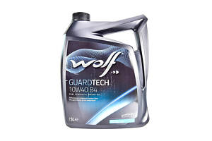 Моторне масло Wolf Guardtech B4 10W-40, 1л Для догляду за бензиновими та дизельними 4-тактними моторами 5 л