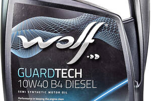 Моторное масло Wolf Guardtech B4 Diesel 10W-40, 1л Только для обслуживания дизельных двигателей 4 л