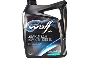 Моторное масло Wolf Guardtech B4 Diesel 10W-40, 1л Только для обслуживания дизельных двигателей 5 л