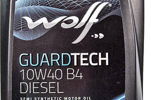 Моторное масло Wolf Guardtech B4 Diesel 10W-40, 1л Только для обслуживания дизельных двигателей